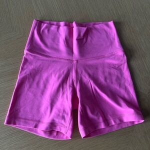 TNA pink bike shorts